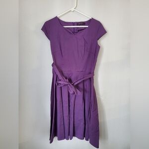 Elegant Purple Women's Dress